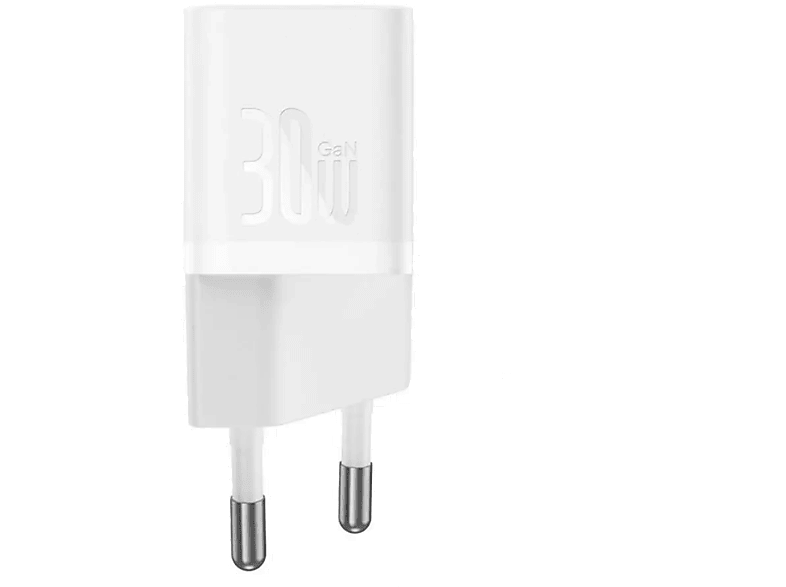 BASEUS GaN5 mini Fast Charger PD 30W Şarj Cihazı Beyaz