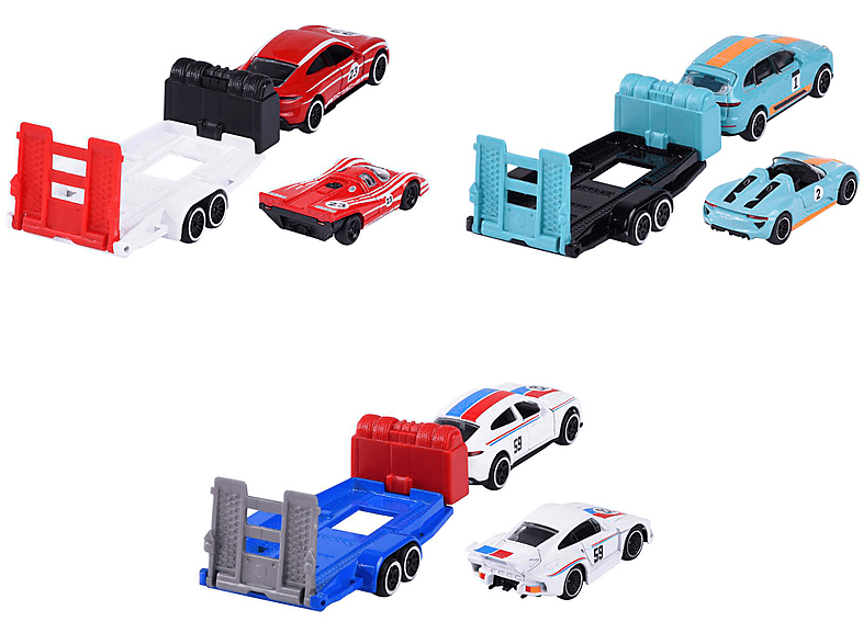 MAJORETTE 212053112 Porsche Motorsport Race Trailer Spielzeugauto