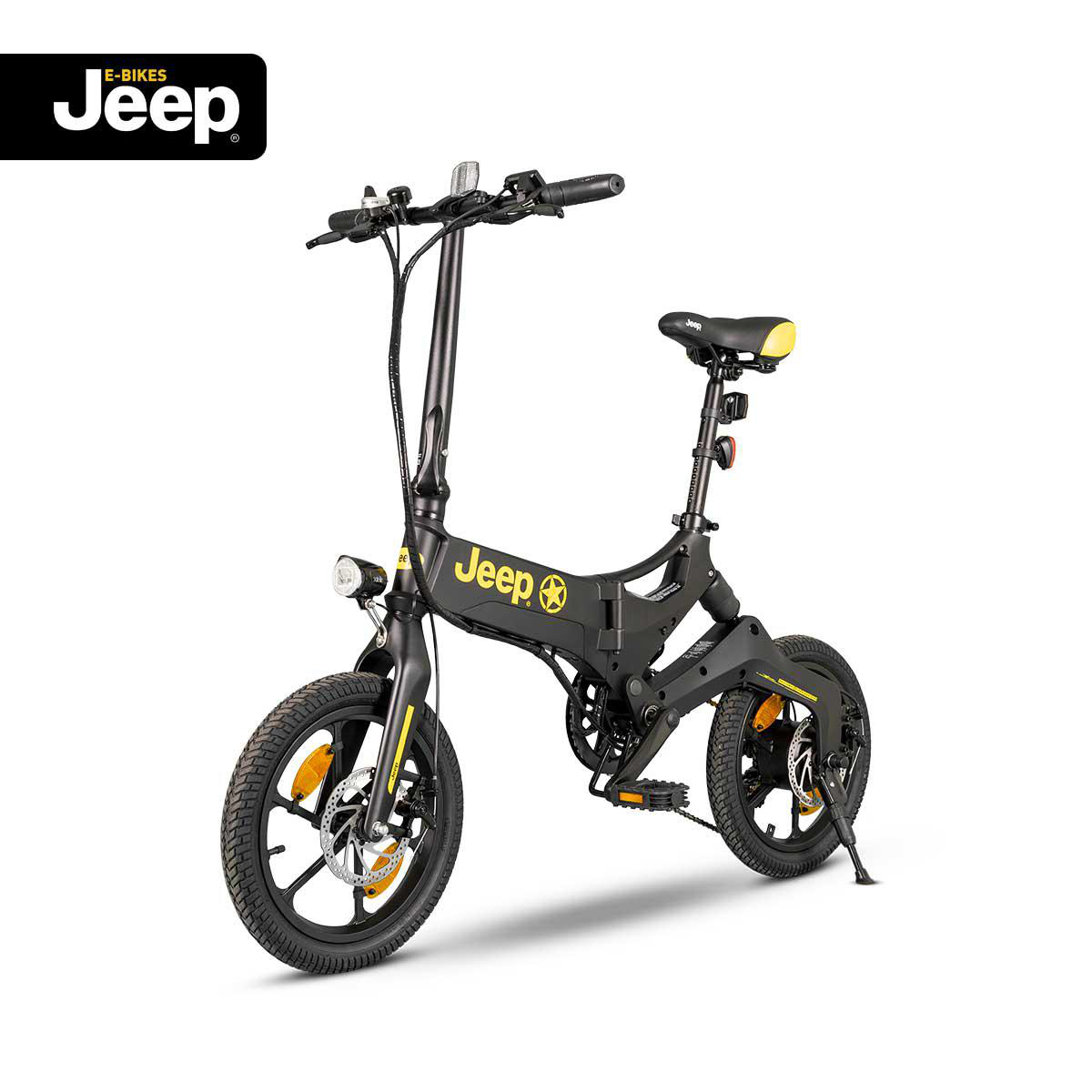 JEEP E-BIKES FR 6020 (Laufradgröße: 16 Zoll, Rahmenhöhe: 36 cm, Unisex-Rad, 230.4Wh, Schwarz)