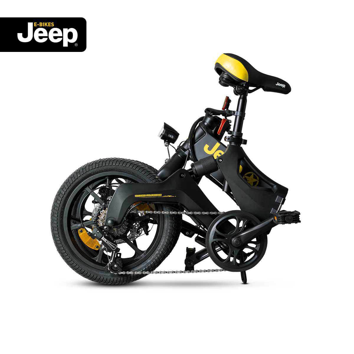 JEEP E-BIKES FR 6020 (Laufradgröße: 16 Zoll, Rahmenhöhe: 36 cm, Unisex-Rad, 230.4Wh, Schwarz)
