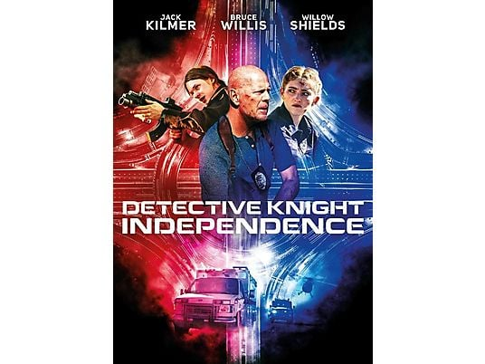 Affiche de film. Comprend trois acteurs, une voiture et un arrière-plan de ville. Le titre est proéminent.