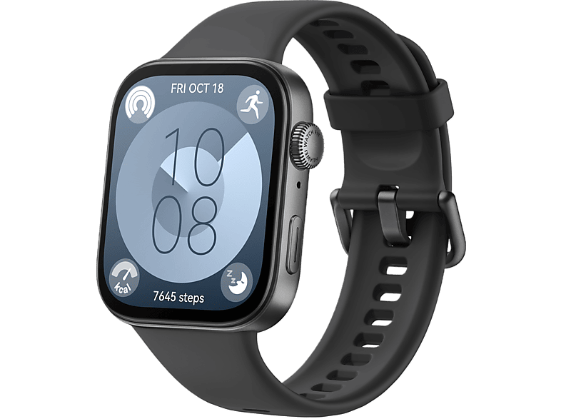 Huawei Smartwatch Fit 3 Bracelet En Fluoroélastomère Noir (55020cec)