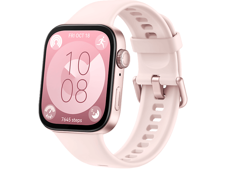 Huawei Smartwatch Fit 3 Bracelet En Fluoroélastomère Rose (55020cef)