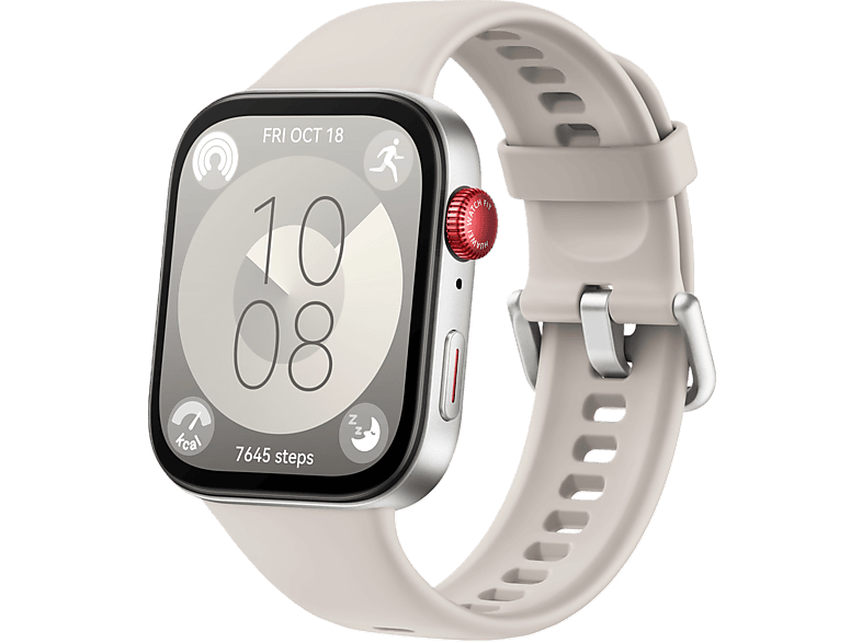 Huawei Smartwatch Fit 3 Bracelet En Fluoroélastomère Blanc (55020cjh)