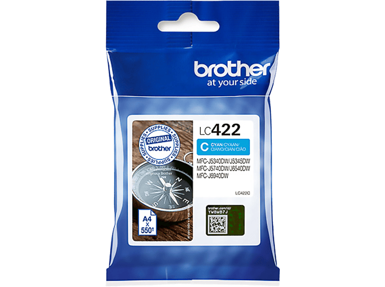 Brother Lc422c 550 Pagina's Cyaan