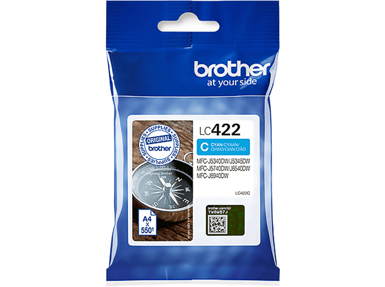 Brother LC422C Ink Cartridge Cyan