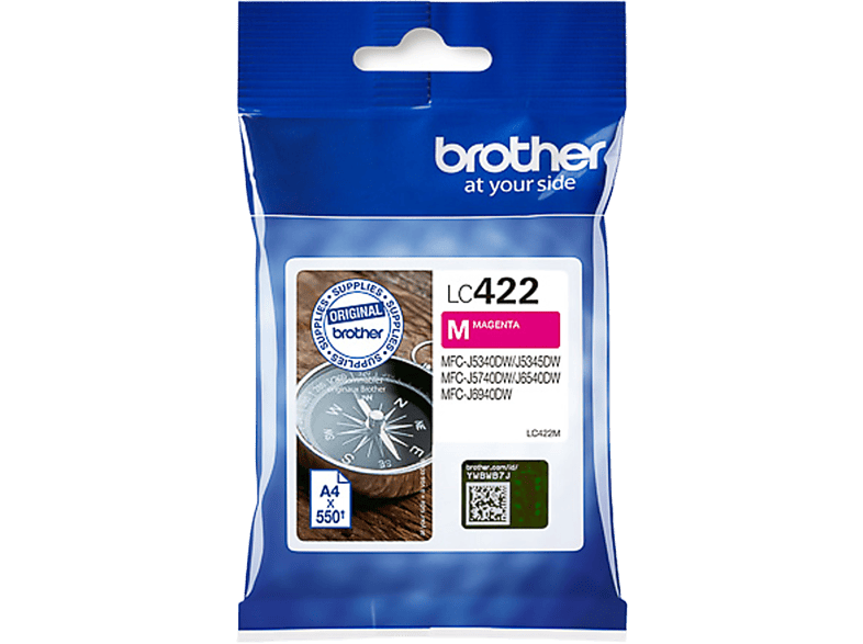 Brother Lc422m 550 Pagina's Magenta