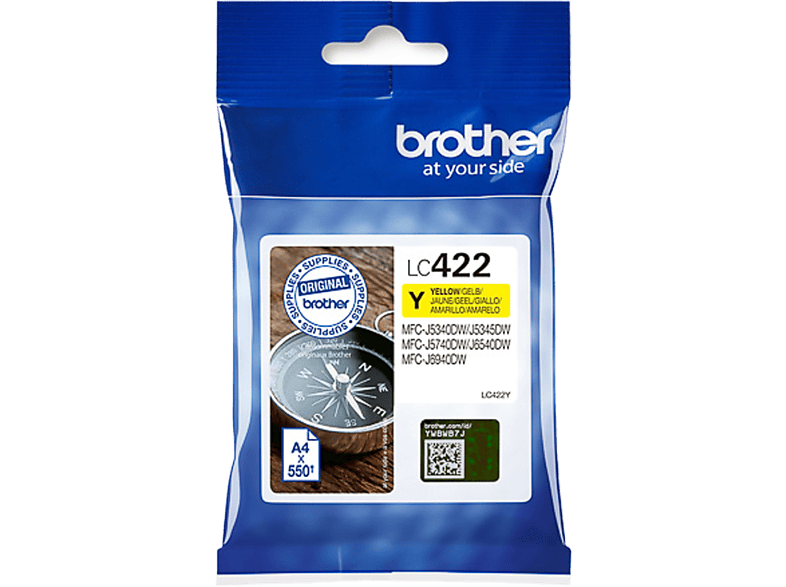 Brother Lc422y 550 Pagina's Geel