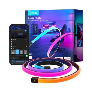 Tira LED - Govee H61C3, 3m de Cable, Gaming, Compatible con Alexa y Google Assistant, Multicolor