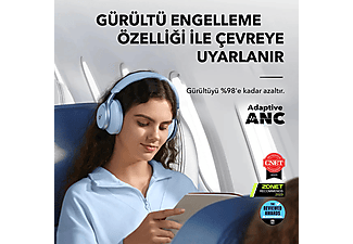 ANKER Space One Bluetooth Kulak Üstü Kulaklık Mavi_3