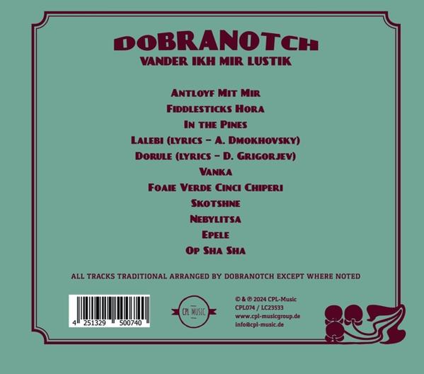 Albumcover mit Text und türkisblauem Hintergrund.