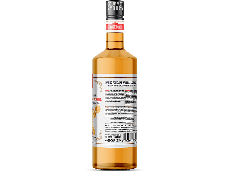 NISH Portakal Mango Aromalı Baz İçecek 700 ML_1