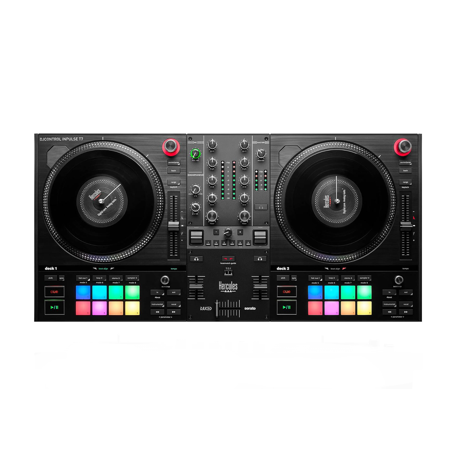 Controller DJ Hercules Inpulse T7 - 2 Deck Motorizzati, Software Serato DJ Lite Incluso - Foto 6
