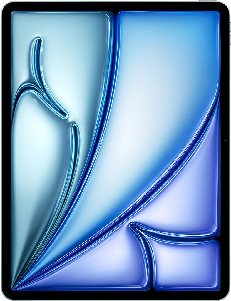 Tablet kék és világoskék színátmenettel, fekete kerettel, fehér alapon izolálva.