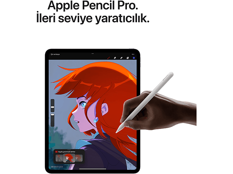 APPLE 11 inç iPad Pro M4 WiFi 256 GB Tablet Uzay Siyah MVV83TU/A_8