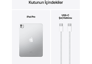 APPLE 11 inç iPad Pro M4 WiFi 256 GB Tablet Gümüş MVV93TU/A_9