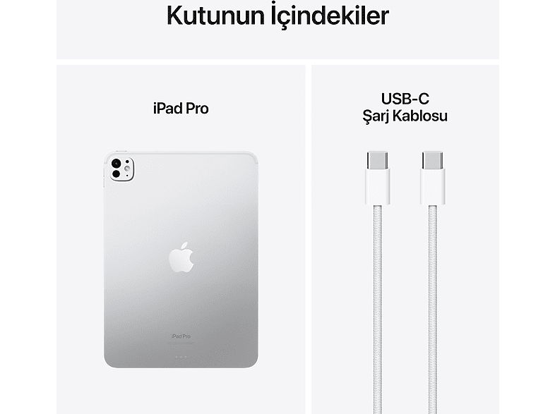 APPLE 11 inç iPad Pro M4 WiFi 256 GB Tablet Gümüş MVV93TU/A_9