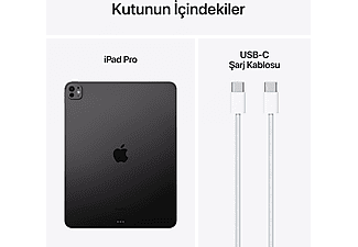 APPLE 13 inç iPad Pro M4 WiFi 256 GB Tablet Uzay Siyah MVX23TU/A_9