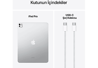 APPLE 13 inç iPad Pro M4 WiFi 256 GB Tablet Gümüş MVX33TU/A_9