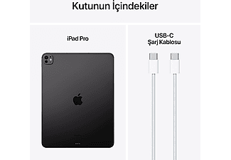 APPLE 13 inç iPad Pro M4 WiFi + Cell 256 GB Tablet Uzay Siyah MVXR3TU/A_9