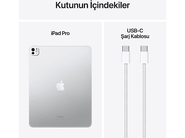 APPLE 13 inç iPad Pro M4 WiFi + Cell 256 GB Tablet Gümüş MVXT3TU/A_9