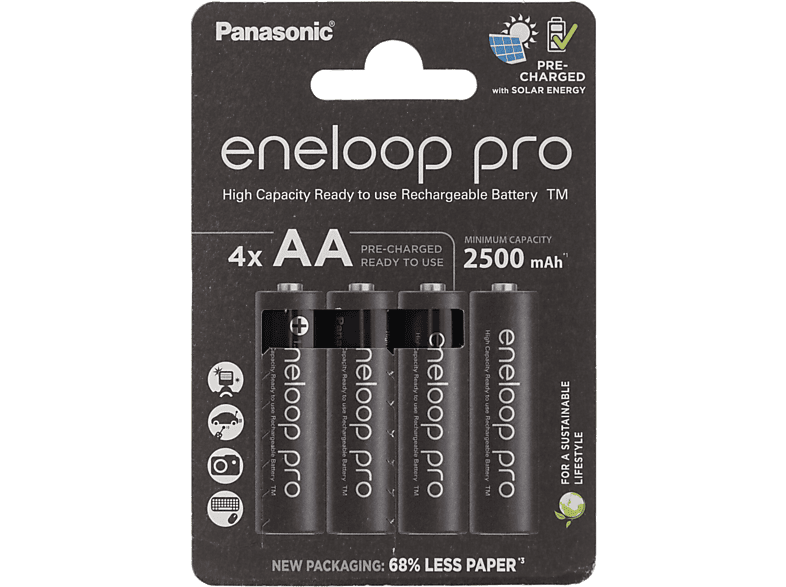 PANASONIC BK-3HCDE/4BE Batterie wiederaufladbar 4er-Pack