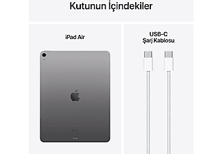 APPLE 13 inç iPad Air M2 Wi Fi 256 GB Tablet Uzay Grisi MV2D3TU/A_9