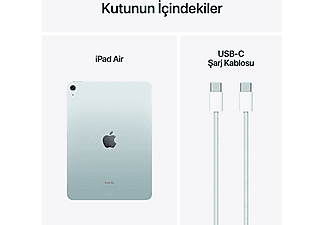 APPLE 11 inç iPad Air M2 Wi Fi 256 GB Tablet Mavi MUWH3TU/A_9