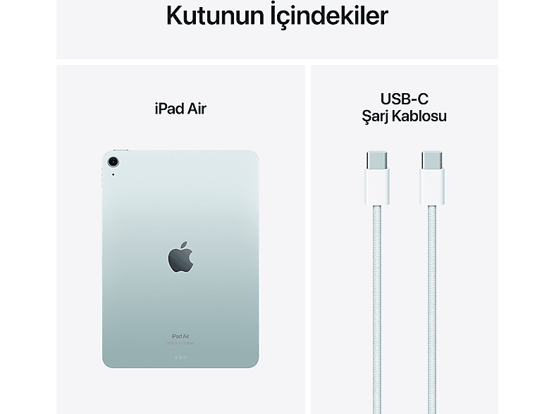 APPLE 11 inç iPad Air M2 Wi Fi 256 GB Tablet Mavi MUWH3TU/A_9