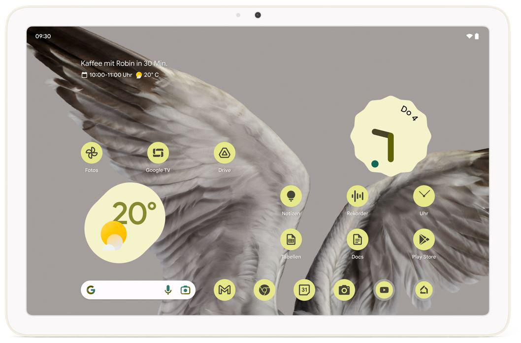 GOOGLE Pixel Tablet, Tablet, 256 GB, 11 Zoll, Porcelain