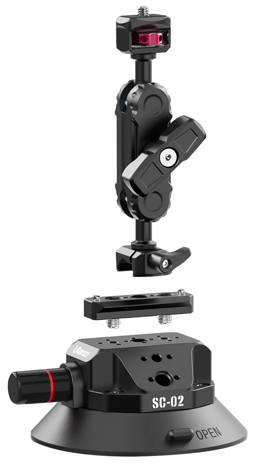 ULANZI SC-02 extra erős, bővíthető tapadókorong, 11cm-es tapadófelülettel