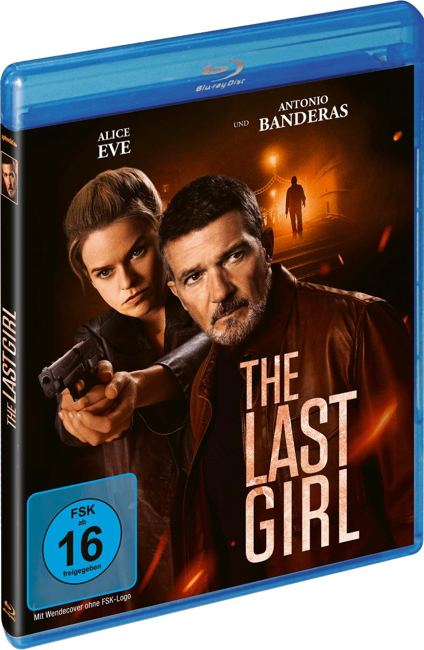 Blu-ray-Cover. Alice Eve und Antonio Banderas sind zu sehen. Der Titel lautet 'The Last Girl'.