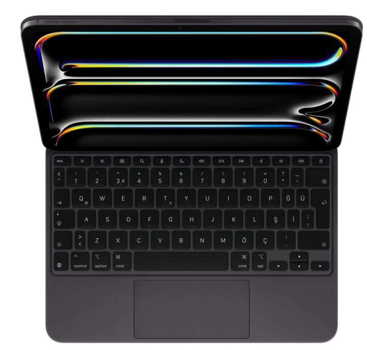 iPadアクセサリー magic keyboard for ipad pro m4 11 inch APPLE 11 inç iPad Pro (M4) için Magic Türkçe Q Klavye Siyah Fiyat