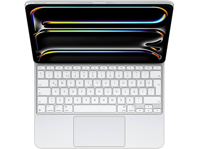 APPLE 13 inç iPad Pro (M4) için Magic Türkçe Q Klavye Beyaz Fiyat