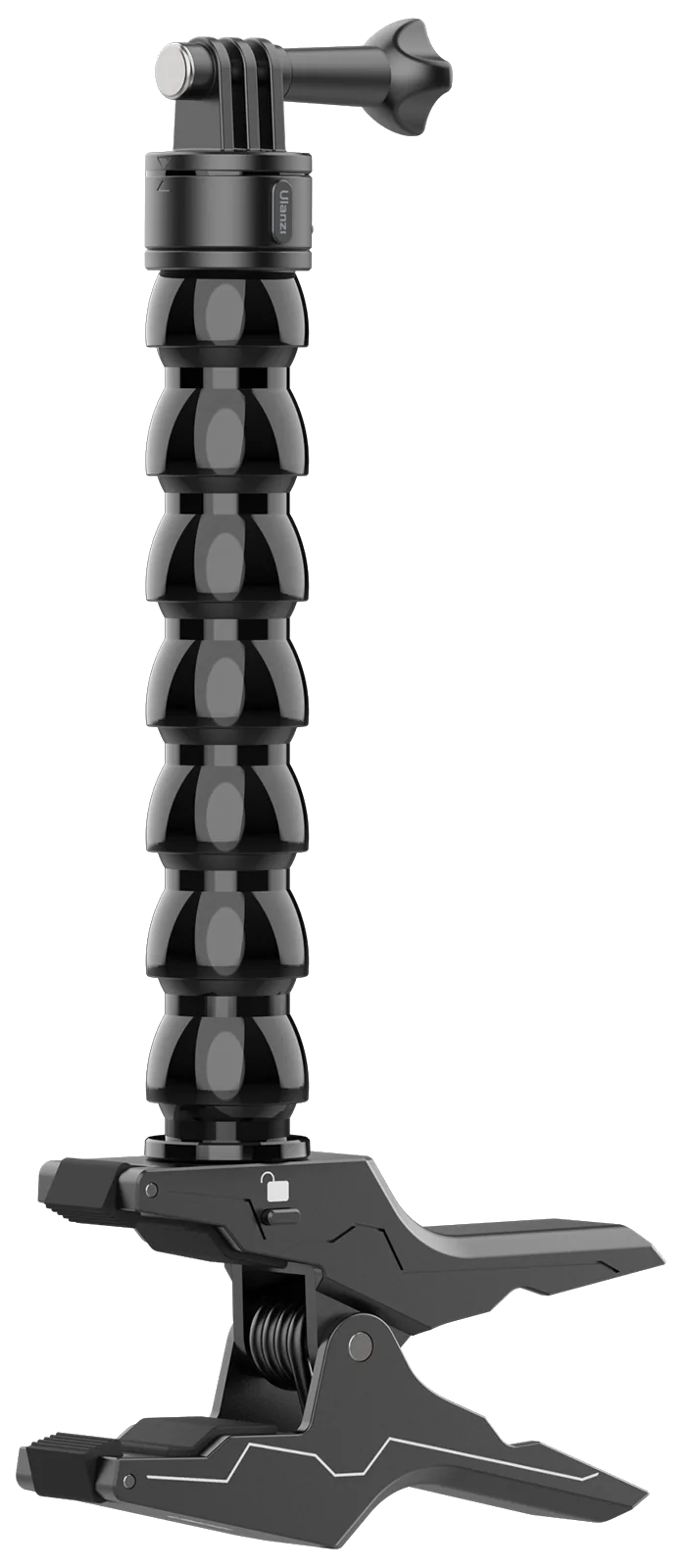 ULANZI Go-Quick II flexibilis hattyúnyak, felcsipszelhető akciókamera-tartóállvány