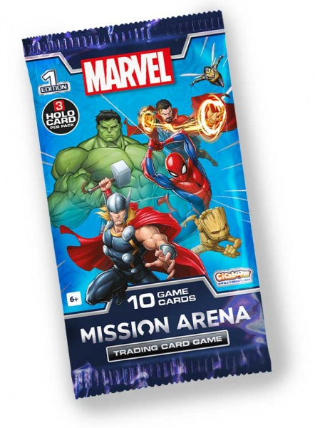 Marvel Mission Arena Trading Card Game gyűjthető kártya 10 db-os