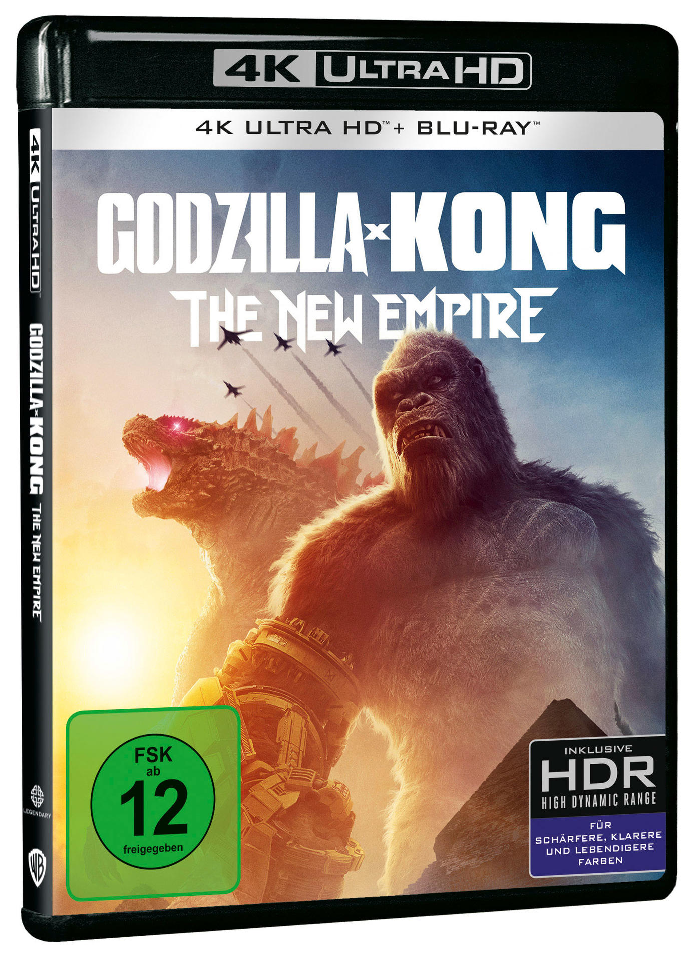 Filmcover für 'Godzilla x Kong: The New Empire' mit Godzilla und Kong.