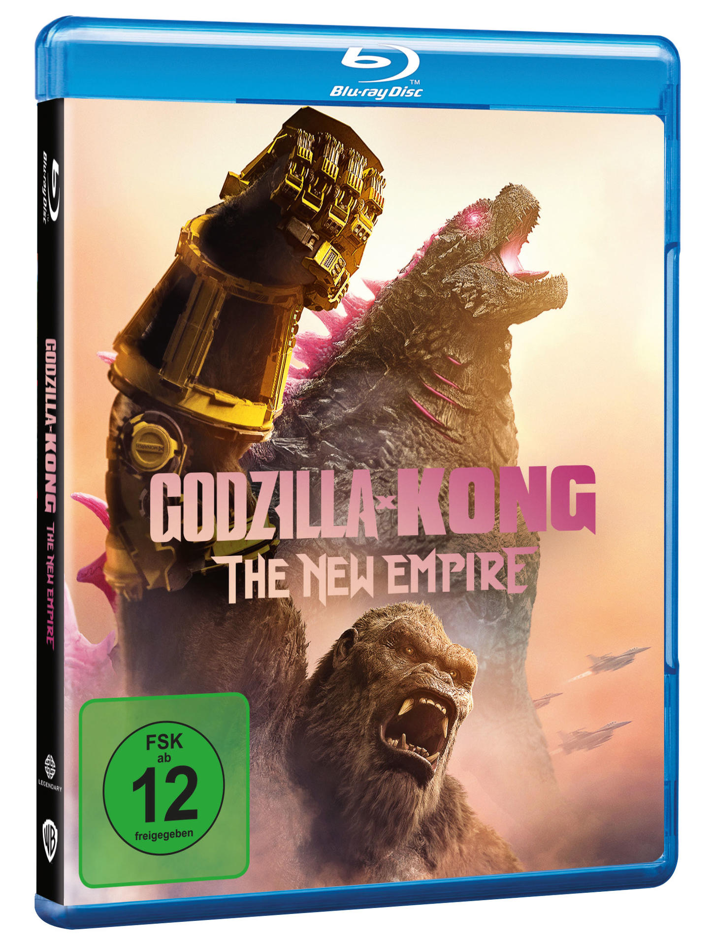 Eine Blu-ray Disc Hülle mit Godzilla und Kong auf dem Cover.