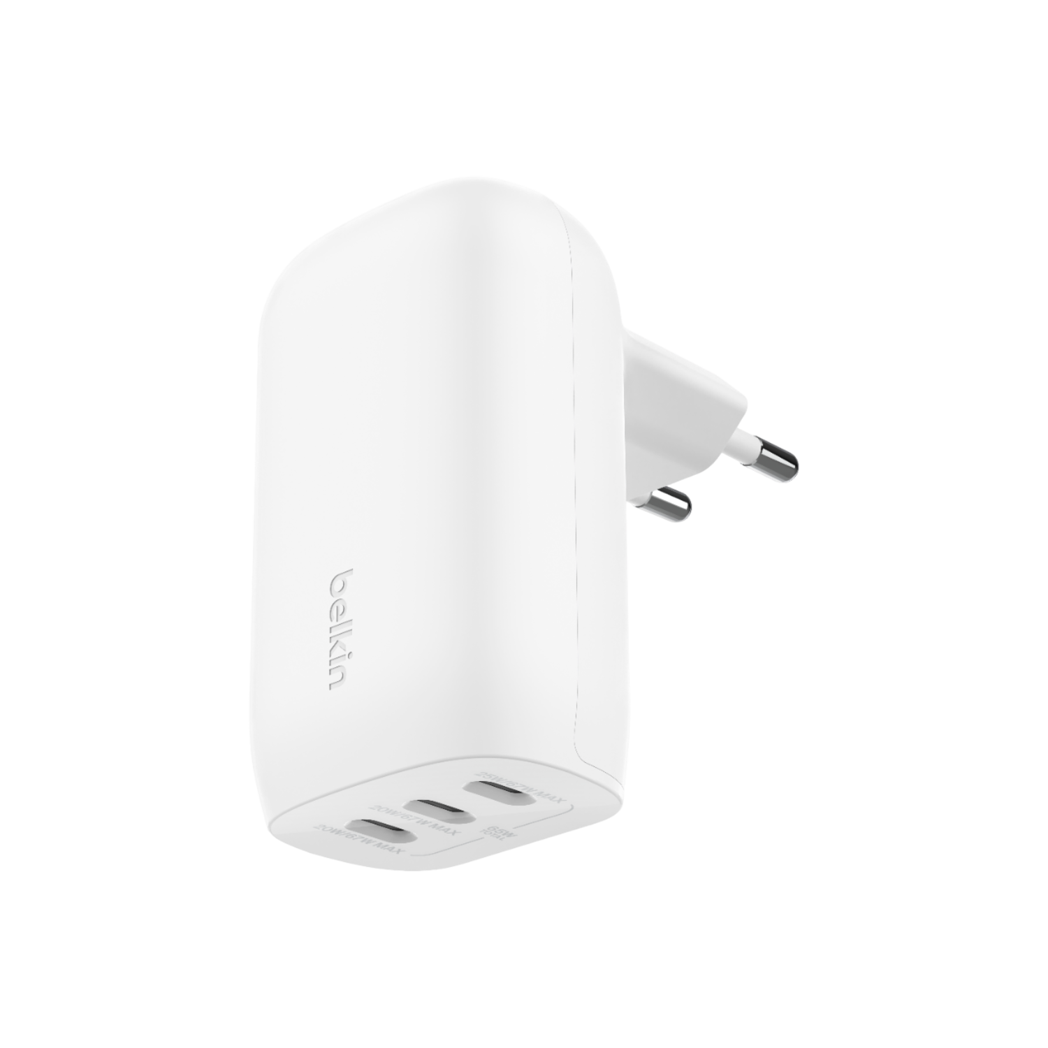 BELKIN Belkin 3-Port USB-C Wall Charger with PPS 67 watt inclusief Thuislader afbeelding