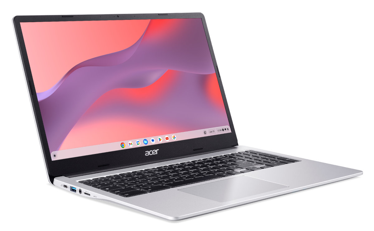 Laptop ACER Chromebook 315 CB315-4H-C567 FHD Celeron N4500/8GB/128GB eMMC/INT/ChromeOS Srebrny (Pure Silver)