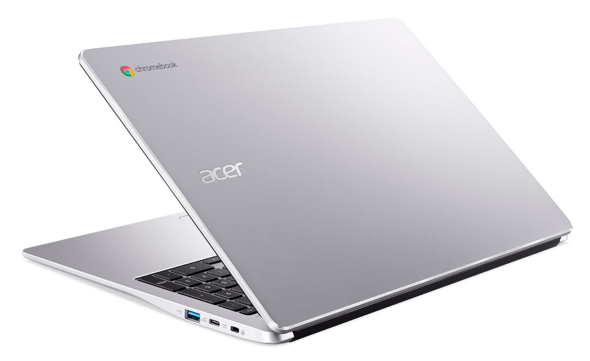 Laptop ACER Chromebook 315 CB315-4H-C567 FHD Celeron N4500/8GB/128GB eMMC/INT/ChromeOS Srebrny (Pure Silver)
