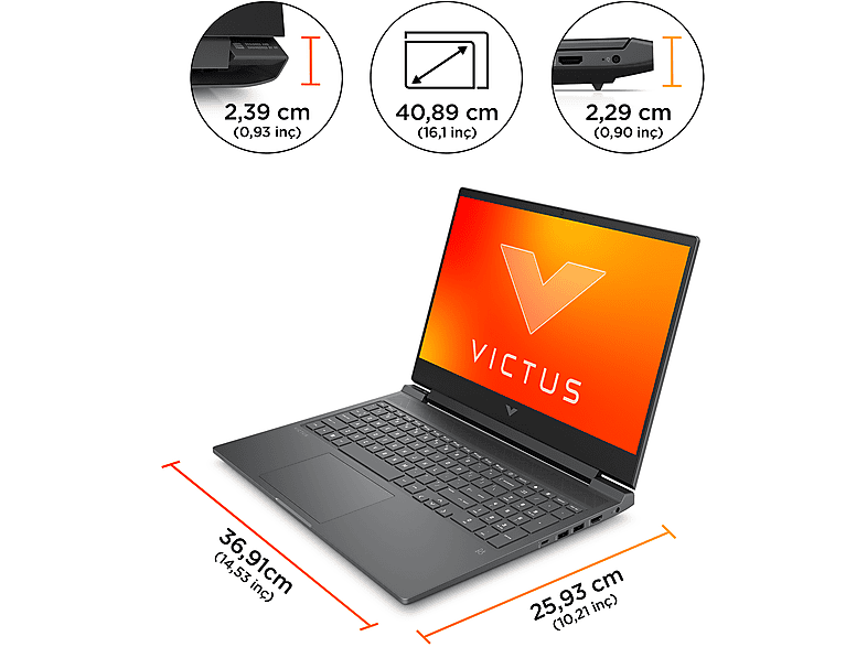 HP Victus Core i7-14700HX İşlemci/16GB RAM/1TB SSD/ RTX 4050 Ekran Kartı/16.1"/Win 11 H/Laptop 9J236EA_6