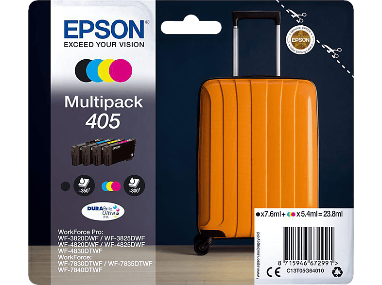 EPSON WF3825 WF4825 Multipack Koffer, 405, Tintenpatrone