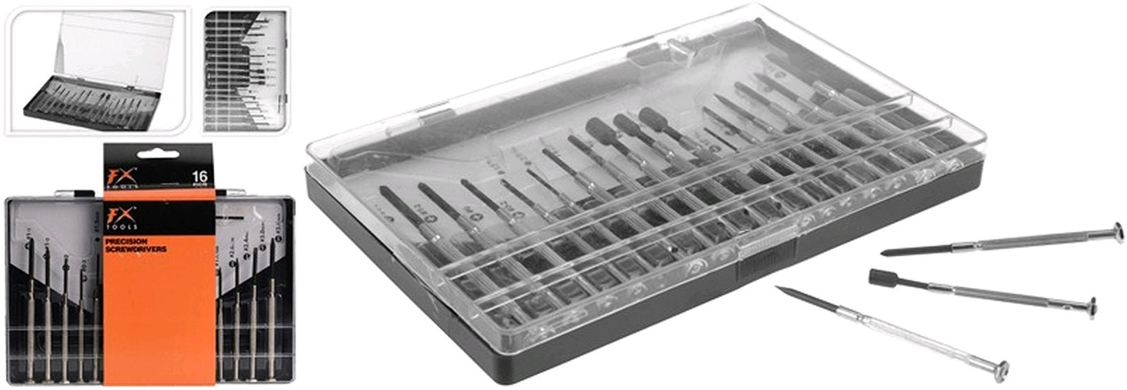 ENTAC Precíziós csavarhúzó szett, 16 db (EB-SDPS16)