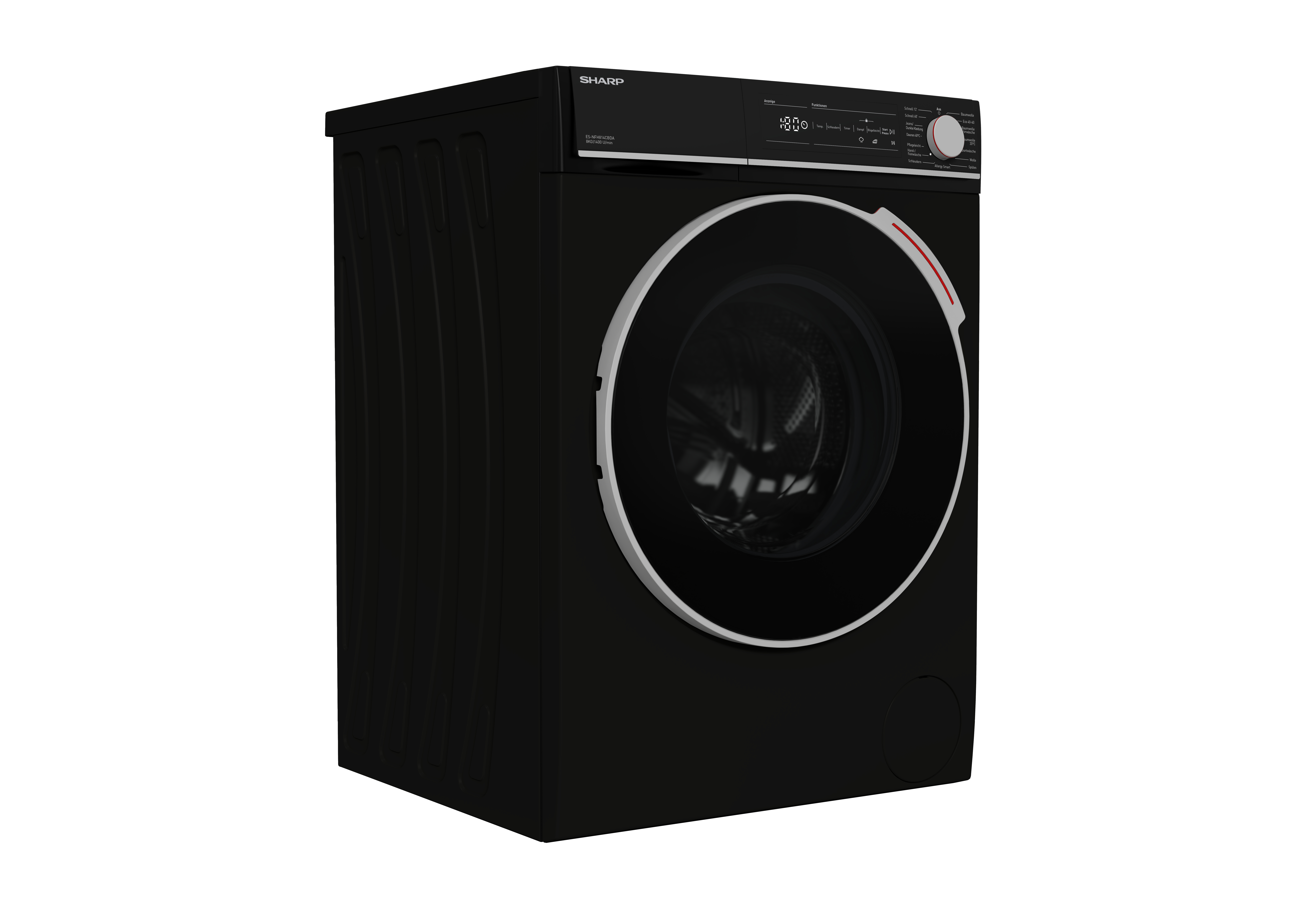 SHARP ES-NFH814CBDA-DE Waschmaschine (8 kg, 1330 U/Min., A)