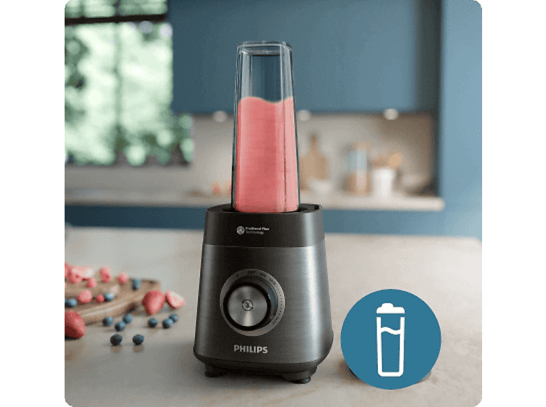 Koktajler PHILIPS HR3041/00 blender kielichowy Seria 5000 Grafitowy – zdjęcie 3
