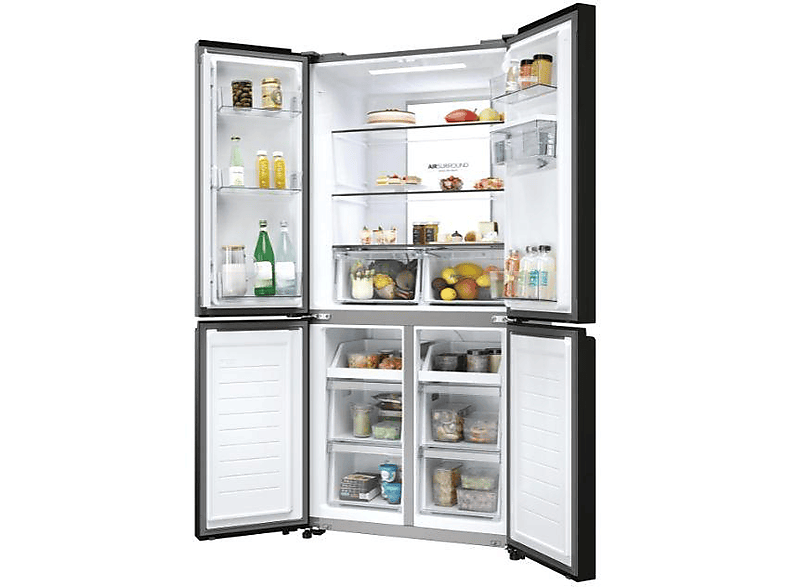 Réfrigérateur multi-portes Haier HCR7818DWPT 467 L Noir