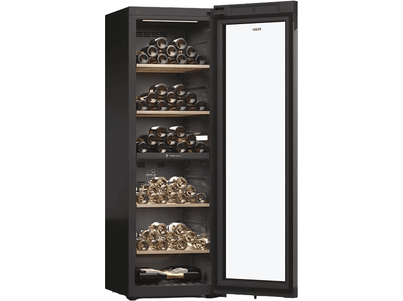 Haier HWS236GDEH1 60 Serie 7 Weinklimaschrank (107 kWh, EEK: E, Schwarz, Anzahl Flaschen: 236)