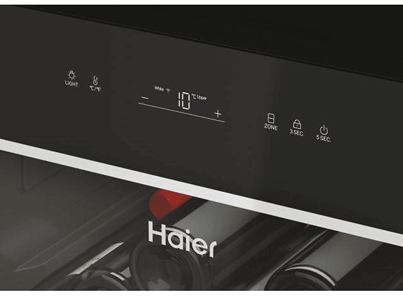 Haier HWS236GDEH1 60 Serie 7 Weinklimaschrank (107 kWh, EEK: E, Schwarz, Anzahl Flaschen: 236) — Foto 5 von 5