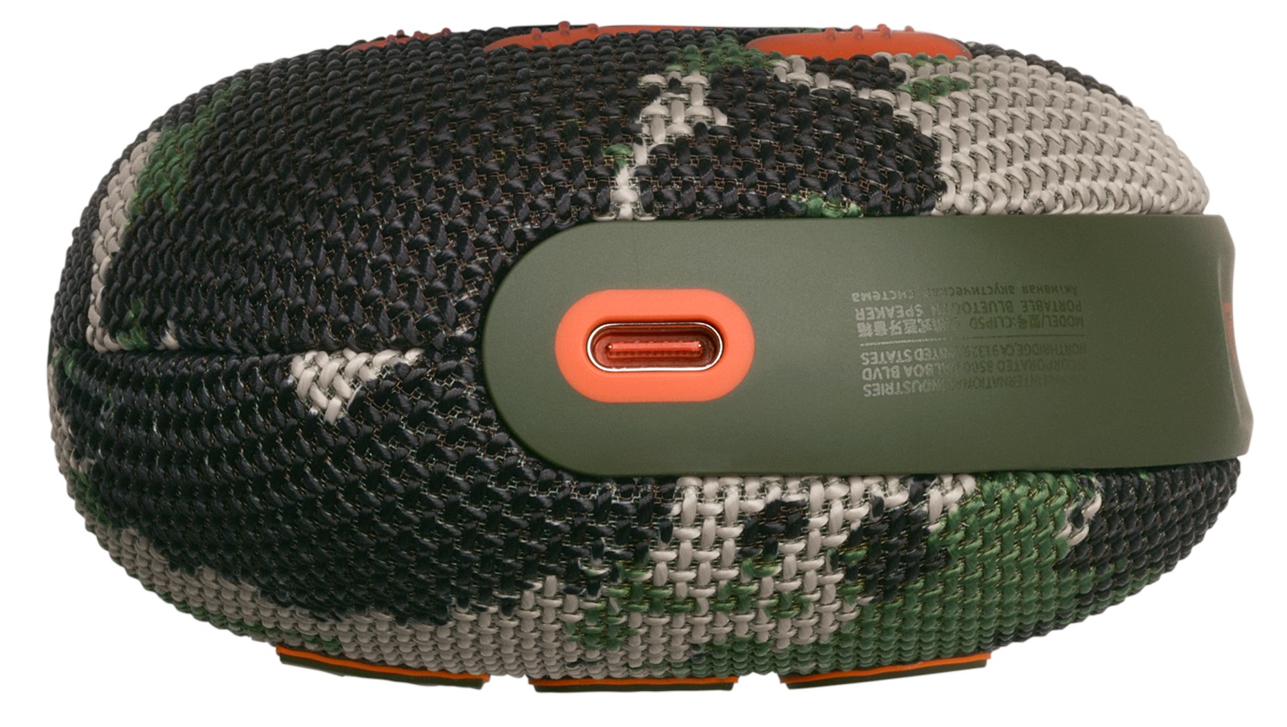 Przenośny głośnik w kamuflażu z portem USB-C.